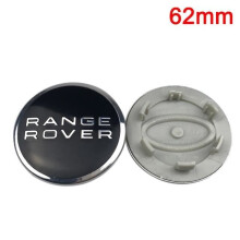 Wielnaven, naafdoppen voor autowielen 62-63 mm, 4 stuks, wieldop met logo, embleem voor Range Rover type zwart