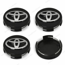 4OD62mm Noir Toyota Centre de Roue Cache Moyeux Badge Logo