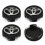 4OD62mm Noir Toyota Centre de Roue Cache Moyeux Badge Logo 1