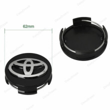 4OD62mm Black Toyota Wheel Center Hub Cap Badge Logo