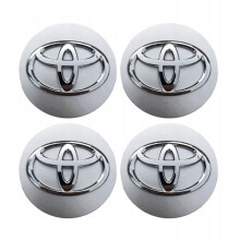New 4x 62MM Silver Logo Wheel Center Rim Hub Cap Emblem TOYOTA