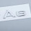 A6 Audi Logo Heckklappenaufkleber Emblem Silber Neu 1