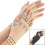 Arthritis Compression Therapy Gloves with Magnets for Support and Relief, 1 Pair, One Size, Black 4