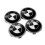 Mango - KIT 7 Badge Logo Emblem BMW Μαύρο Γκρι Καπό 82mm + Πορτμπαγκάζ 74mm + Τιμόνι + Κέντρο 4 τροχώ 2