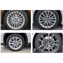 4 Stück Auto-Radkappen für BMW 68-mm-Felgen, Nabenkappen, Radnaben-Emblem-Form, Dekorationszubehör