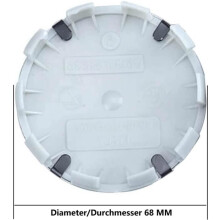 4 stuks auto-wieldoppen voor BMW 68 mm velgen, naafdoppen in de vorm van een wielnaafembleem, decoratieve accessoires.