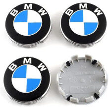 4 stuks auto-wieldoppen voor BMW 68 mm velgen, naafdoppen in de vorm van een wielnaafembleem, decoratieve accessoires.