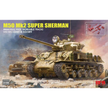 Ryefield Models 5150 M50 Mk2 Super Sherman M4A4 Hull HVSS Tracks 1:35 Model Kit
