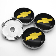 Wielnaafdoppen, stofkap met schorpioenlogo, 60 mm, autowieldop met sticker, voor Chevrolet - Type Y1