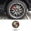 4 coprimozzi per cerchi Porsche Macan da 65 mm grigi con logo 5