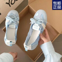 (silver, 37) 2025 Summer New French Ballet Training Shoes Women Flat Lace Up Breathable Slip On White Sneakers Fashion Casual