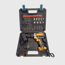 (12V dual-battery paper box) 21V Lithium-Ion Cordless Drill 3-in-1 Hammer Drill Variable Speed Screwdriver Home DIY Repair Tool