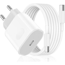 Fast Charger for iPhone 16/16 Pro/16 Pro Max/16 Plus/15/15 Pro/15 Pro Max/15 Plus/iPad Pro/iPad Air, 20W with 1M USB-C Cable