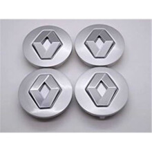 Set di 4 copricerchi in alluminio 8200043899 Renault 57 mm - Emblema - Logo - Megane - Espace -