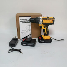 (Single-circuit electrical box) 21V Lithium-Ion Cordless Drill 3-in-1 Hammer Drill Variable Speed Screwdriver Home DIY Repair Tool
