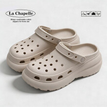 (black, 37-38) Puff Clogs Women Summer Thick Platform Cloud Slides Couple Beach Outdoor Comfort Sandals