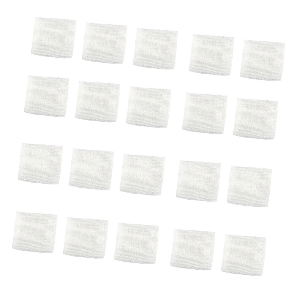 White Pack Of 20 Elastic Cleaning Bandages With- 7.5X7.5cm