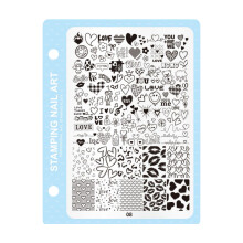 Festive Pattern Stainless Steel Nail Art Stamping Plate Nail-08
