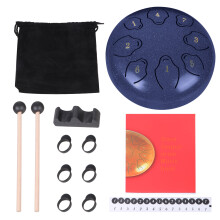 Ideal Meditation Companion 11 Note Tongue Drum-Deep Blue