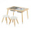 Sensorisches Kindertisch-Set mit 2 Hockern und doppelseitiger Tischplatte 2