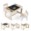 Kindertischset mit 2 Stühlen, doppelseitige Tischplatte 2