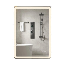 Espejo de baño LED antivaho, regulable, 70 x 50 cm