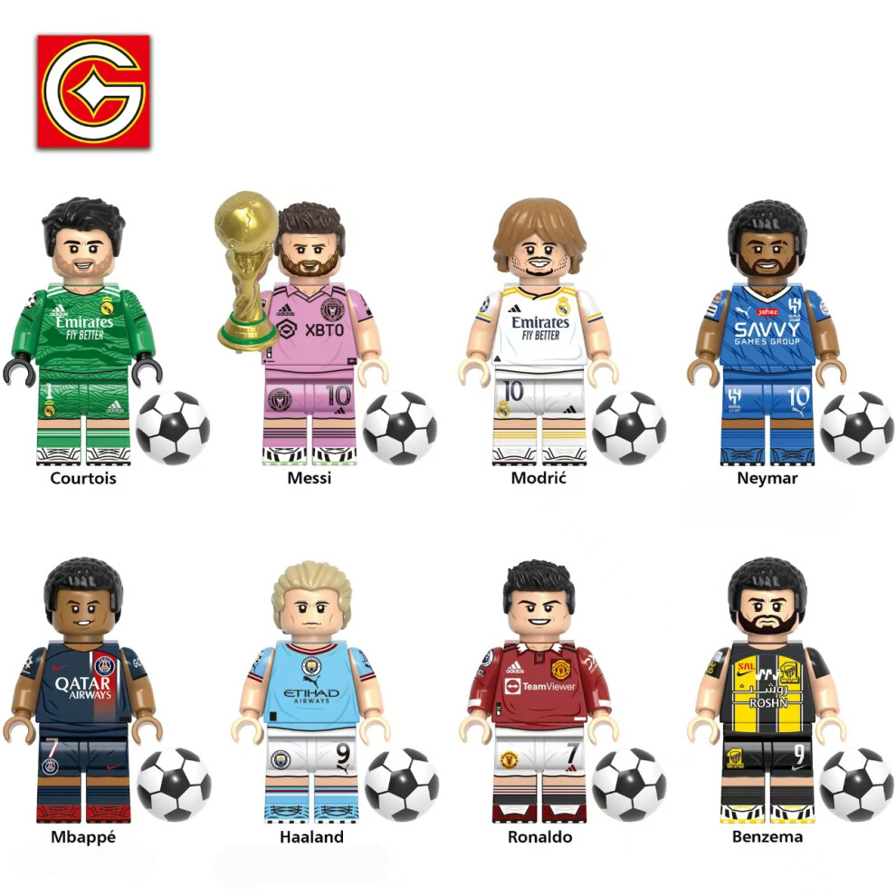 Photos - Construction Toy 8pcs building blocks for sports, NBA basketball, World Cup, football, baseball league, LEGO puzzle compatible p625654185484