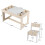 Kindertischset mit 2 Stühlen, doppelseitige Tischplatte 1