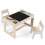 Kindertischset mit 2 Stühlen, doppelseitige Tischplatte 3