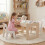 Kindertischset mit 2 Stühlen, doppelseitige Tischplatte 5