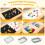 Sensorisches Kindertisch-Set mit 2 Hockern und doppelseitiger Tischplatte 4