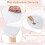 Blumenförmiges Kindertischset mit 2 Stühlen, Weiß 3