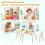 Blumenförmiges Kindertischset mit 2 Stühlen, Weiß 5