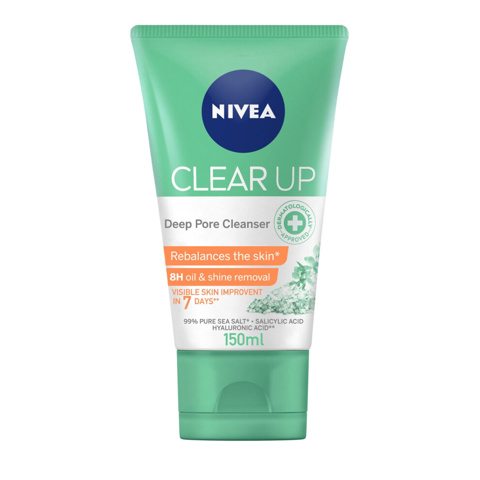 Nivea Face Wash Deep Pore Cleanser Clear | Oil Control, Acne Cleansing &, Pore Cleaning Face Wash - 150ml