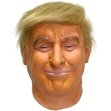 1pc Trump Latex Mask - Perfect for Halloween, Cosplay & Prank Parties | Fun Stage Performance Accessory by NLDD