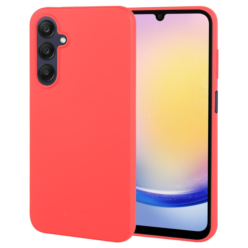 Compatible Samsung Galaxy A25 Goospery Soft Feeling Liquid Tpu Soft Phone Case: Red 4327262186379