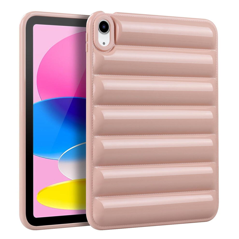 Compatible Ipad 10Th Gen 10.9 2022 Eiderdown Cushion Shockproof Tablet Case: Pink 4327262186409