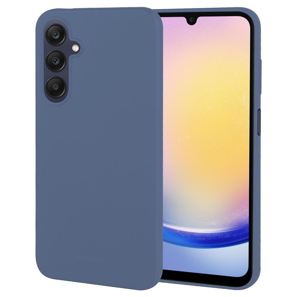Compatible Samsung Galaxy A25 Goospery Soft Feeling Liquid Tpu Soft Phone Case:dark Blue 4327262186348