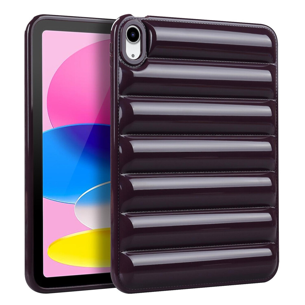 Compatible Ipad 10Th Gen 10.9 2022 Eiderdown Cushion Shockproof Tablet Case:wine Red 4327262186430