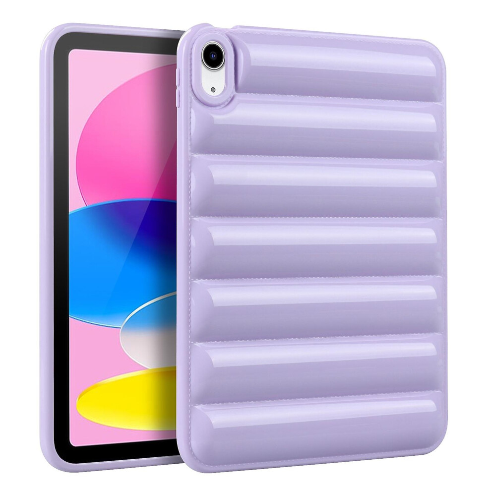 Compatible Ipad 10Th Gen 10.9 2022 Eiderdown Cushion Shockproof Tablet Case: Purple 4327262186416