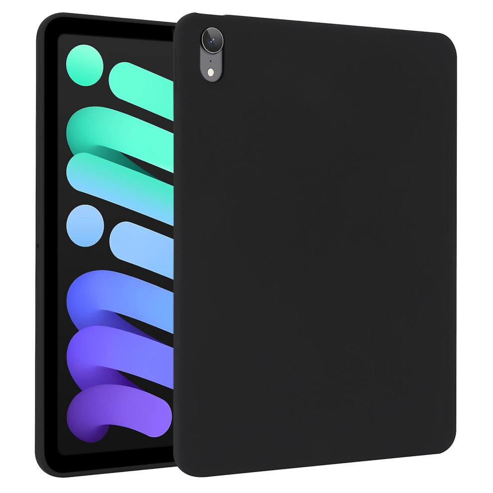 Compatible Ipad Mini 6 Oil Spray Skin-Friendly Tpu Tablet Case: Black 7779546288823
