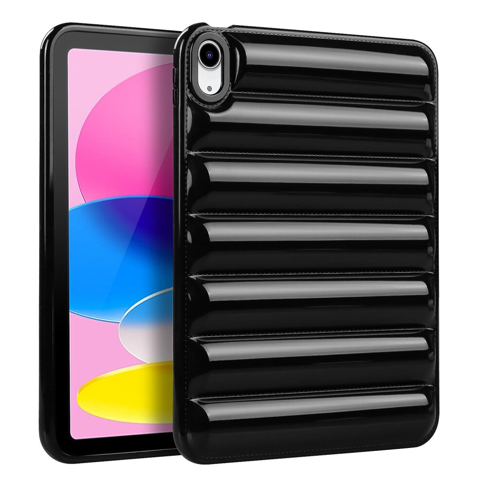 Compatible Ipad 10Th Gen 10.9 2022 Eiderdown Cushion Shockproof Tablet Case: Black 4327262186386