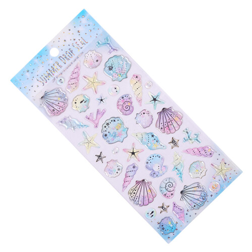 Ocean Creature Embossed Sticker Kid Motivational Sticker For-14