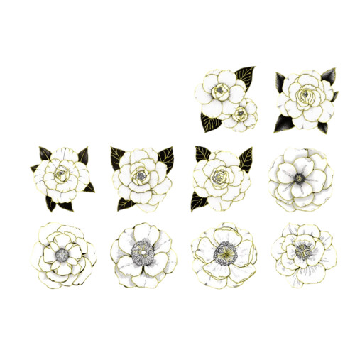 Artistic Scrapbooking Sticker Scrapbook Accessories-Garden full