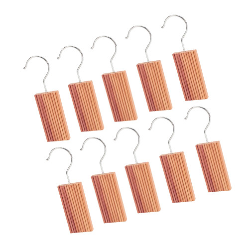 10Pcs Easy to Use Cedar Block Hanging Chip-Cedar corrugated hoo