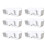 6Pack Multiuse Wall Mounted Glasses Organizer Box Display-White 1