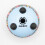 Small Hapi Drum - Om Mandela Design - Measuring 13x9cm 3