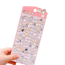 Puffier stickervellen decoratieve sticker schattige kleine-roze