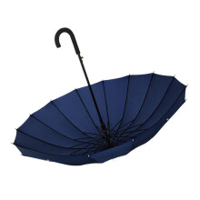 Parapluie inversé à longue poignée avec structure-Bleu marine