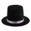 Adjustable Magicians Hat Stage Performances Hat-black pk ribbon 1